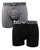 Emporio Armani EA7 Twin Pack Boxer Shorts Dark Grey/black