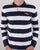 Tommy Hilfiger Long Sleeve Striped Polo Twilight Navy