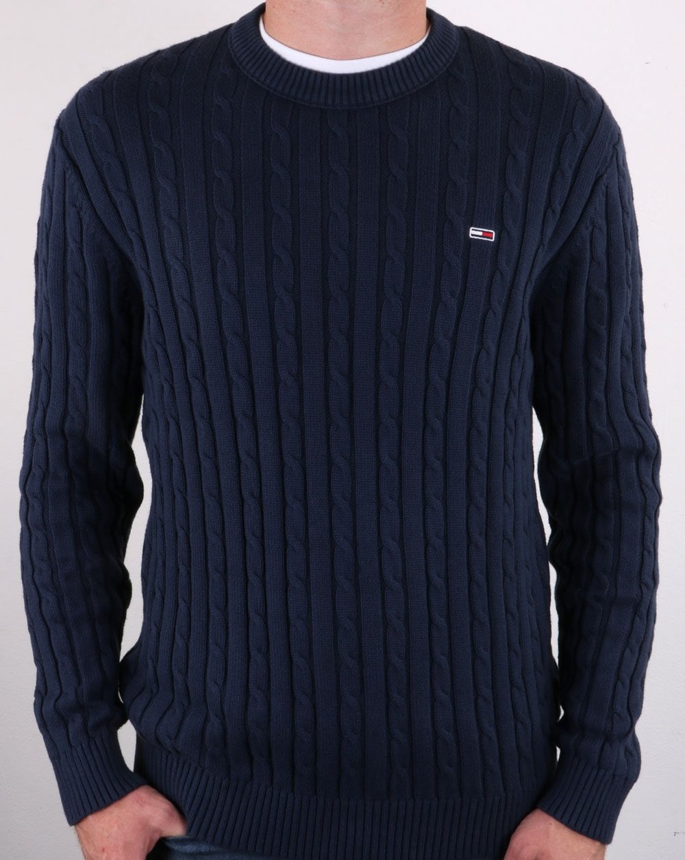 Tommy Hilfiger Cable Knit Jumper Navy