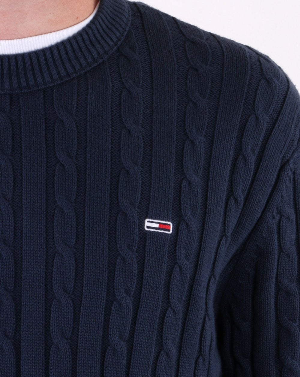 Tommy Hilfiger Cable Knit Jumper Navy