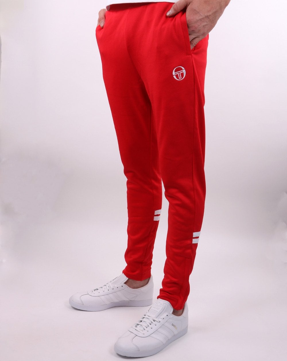 Sergio Tacchini Orion Slim Fit Track Pant Red/white