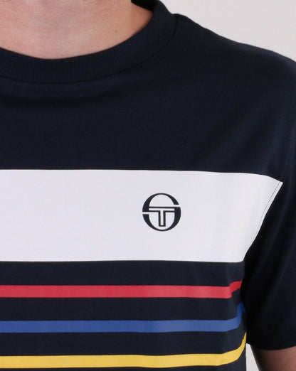 Sergio Tacchini Mayor T Shirt Total Eclipse