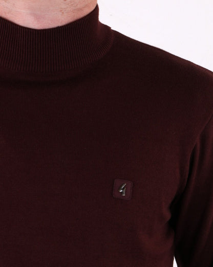 Gabicci Vintage Duke Turtle Neck Deep Port