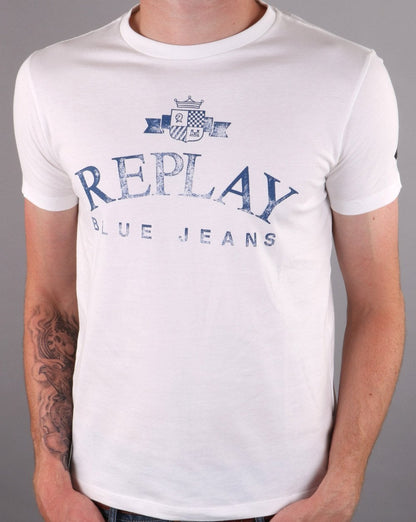 Replay T-shirt Butter White