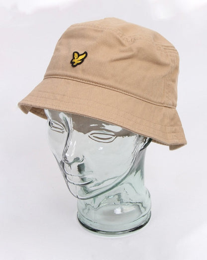Lyle And Scott Cotton Twill Bucket Hat Sand Storm