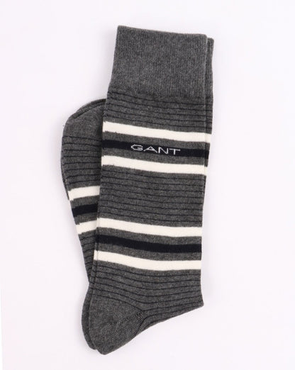 Gant Triple Pack Socks Charcoal Melange