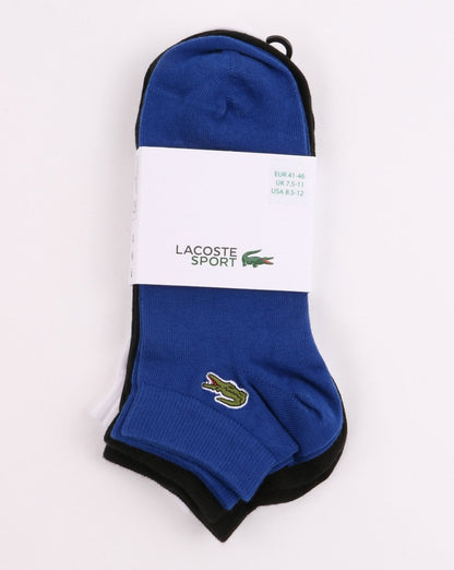 Lacoste Triple Pack Socks Cosmic/Black/White