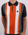Trojan Multi-stripe Knit Polo Navy