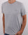 Gant Solid Crew Neck T Shirt Light Grey Melange