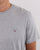 Gant Solid Crew Neck T Shirt Light Grey Melange