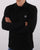 Ma.strum Long Sleeve Pique Polo Jet Black