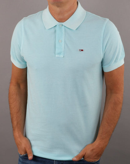 Tommy Hilfiger Lightweight Polo Shirt Light Blue