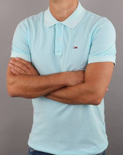 Tommy Hilfiger Lightweight Polo Shirt Light Blue