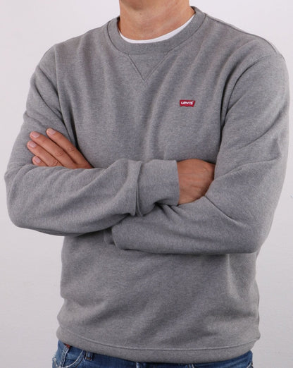Levis Original Crew Neck Sweatshirt Grey Heather