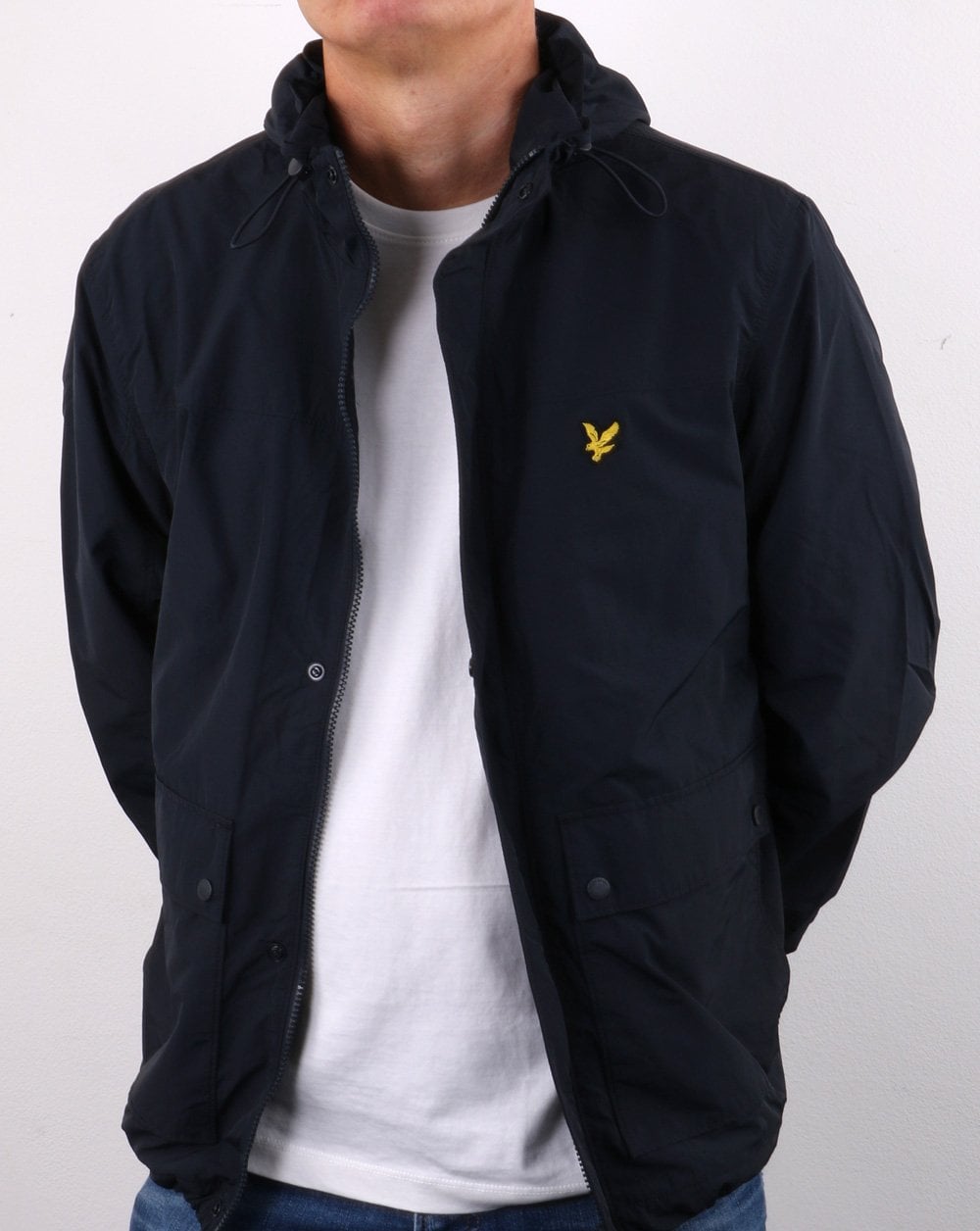 Lyle And Scott Hooded Pocket Jacket Navy