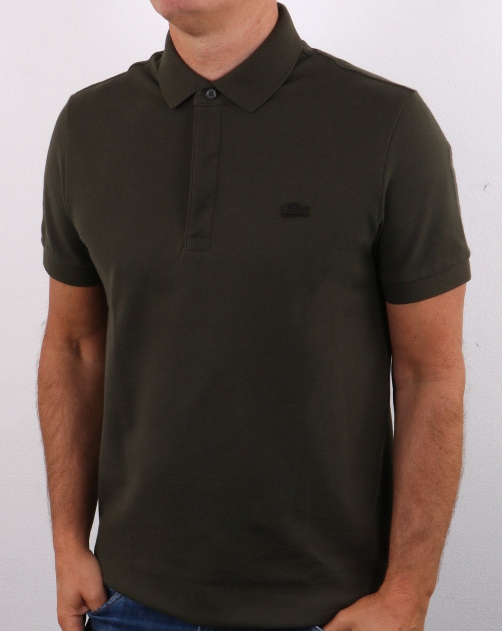 Lacoste Tonal Polo Shirt Khaki Green