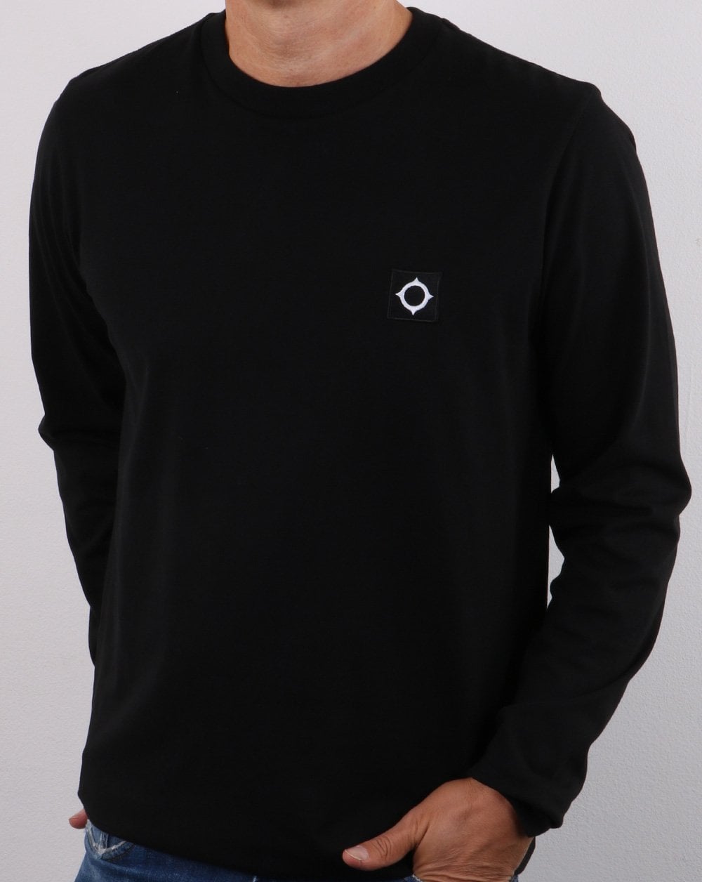 Ma.strum Long Sleeve Icon T Shirt Jet Black