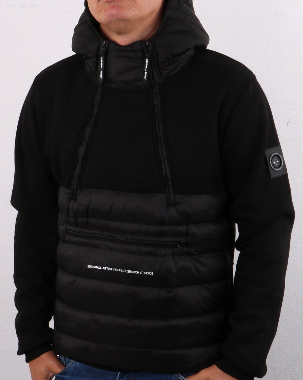 Marshall Artist Alpine Half Zip Jacket Black