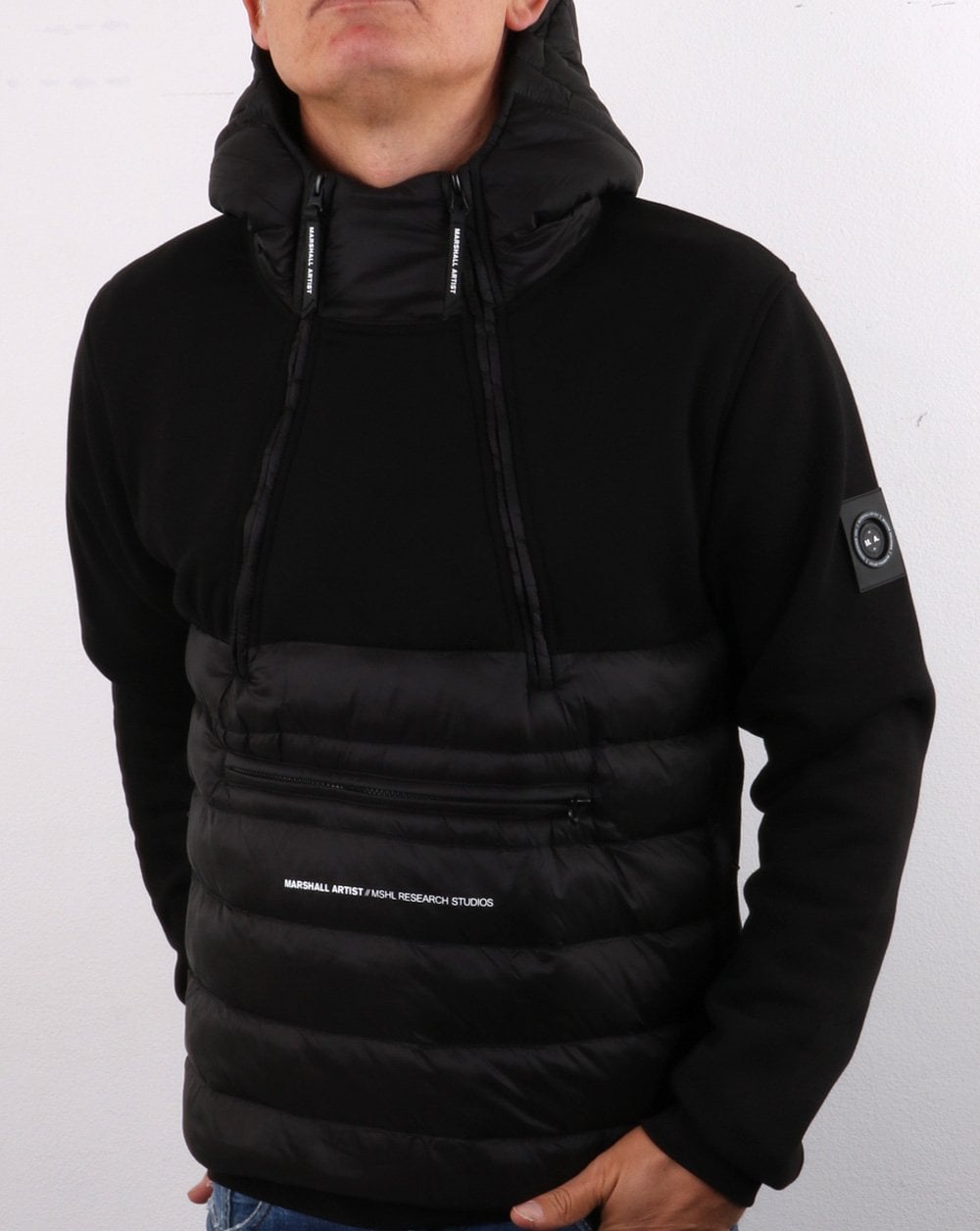 Marshall Artist Alpine Half Zip Jacket Black