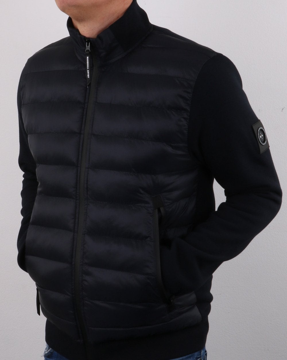 Marshall Artist Alpine Funnel Neck Navy