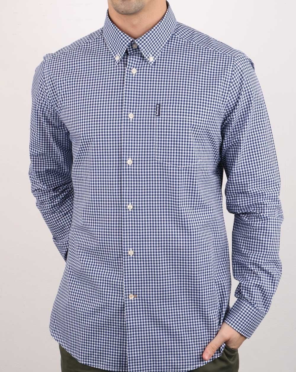 Barbour Gingham Shirt Ink Blue