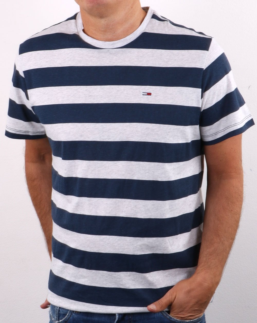 Tommy Jeans Stripe T-shirt Navy