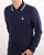 Fila Vintage Tipped Long Sleeve Polo Shirt Navy/white