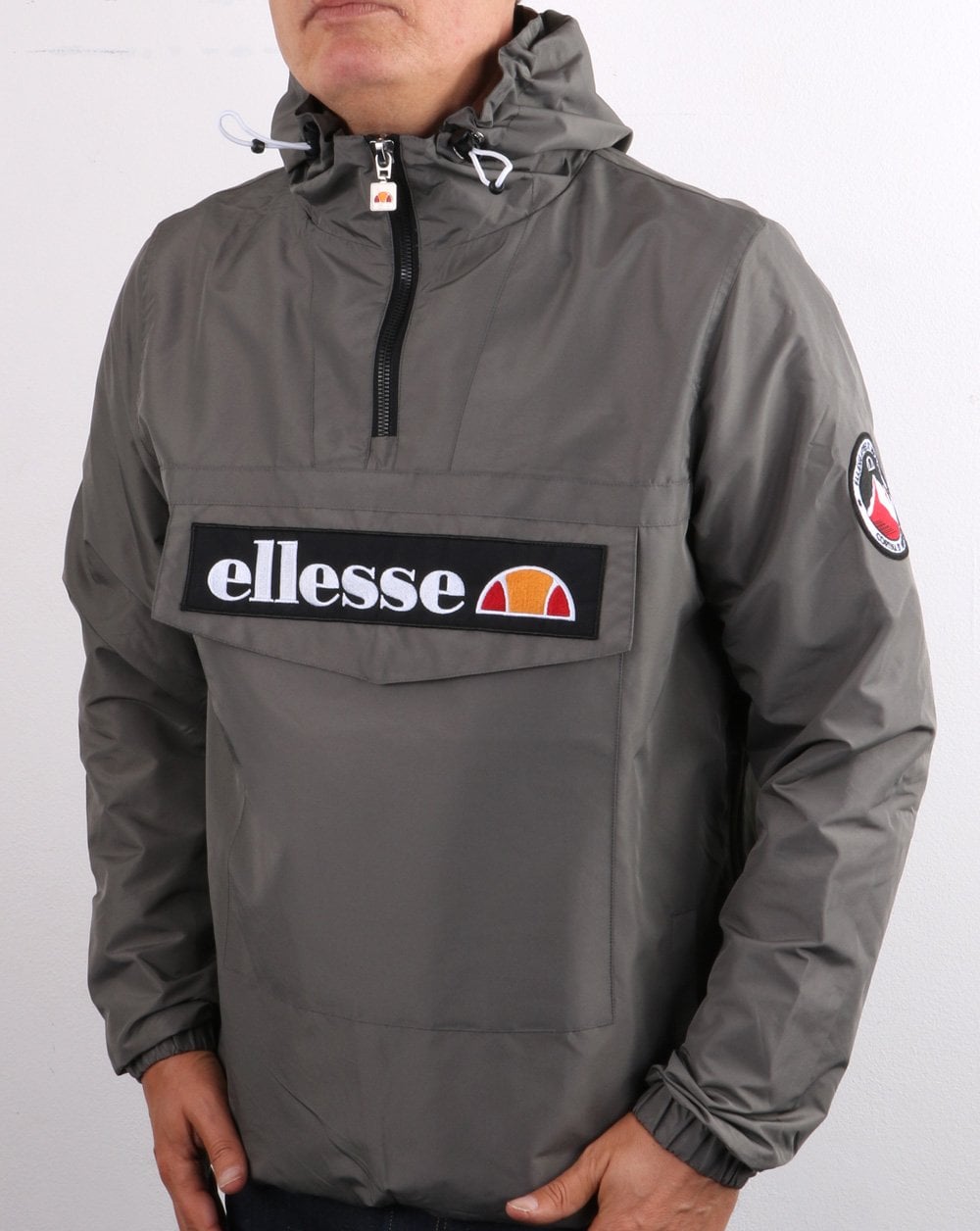 Ellesse Quarter Zip Jacket Dark Grey