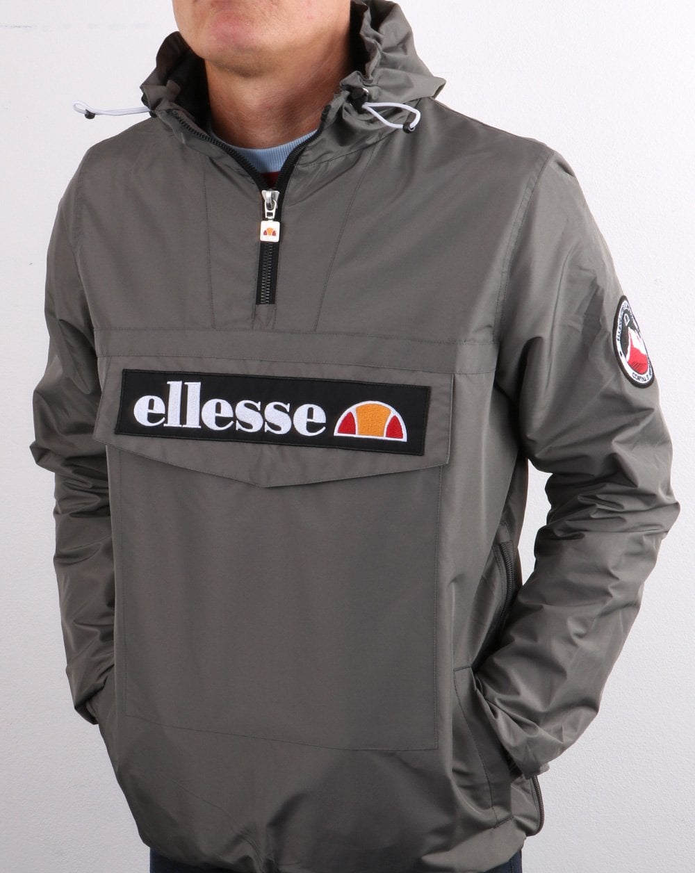 Ellesse Quarter Zip Jacket Dark Grey