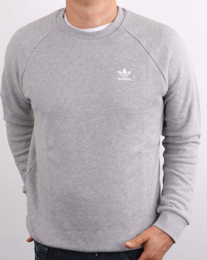 Adidas Originals Essential Crew Sweat Grey Heather