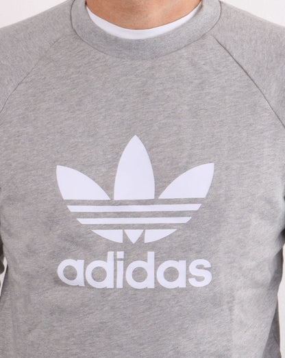 Adidas Originals Trefoil Crew Sweat Grey Heather