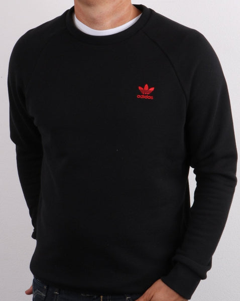 Adidas Originals Crew Sweat Black/red