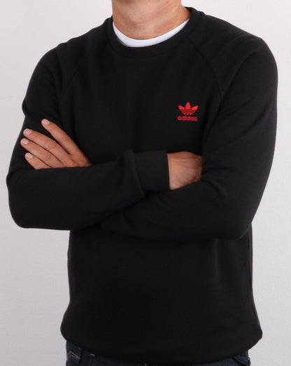 Adidas Originals Crew Sweat Black/red