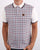 Trojan Check Panel Polo Shirt Fawn