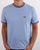Trojan Tipped Pique T-shirt Sky
