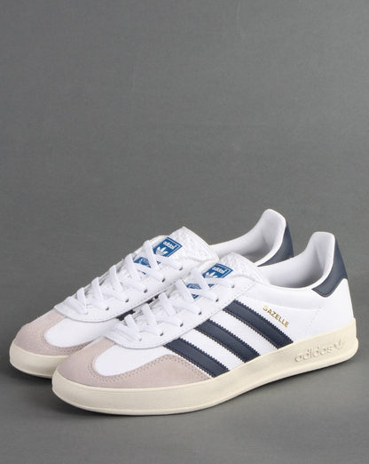 Adidas Gazelle Indoor Trainers White/Navy