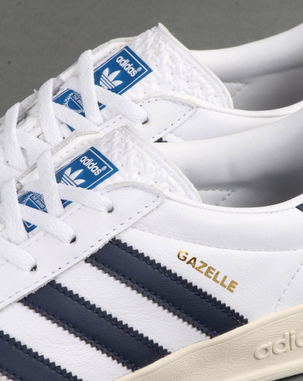 Adidas Gazelle Indoor Trainers White/Navy