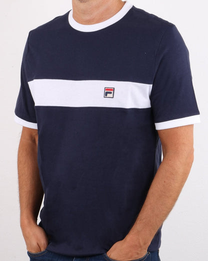 Fila Vintage Joshua T Shirt Navy