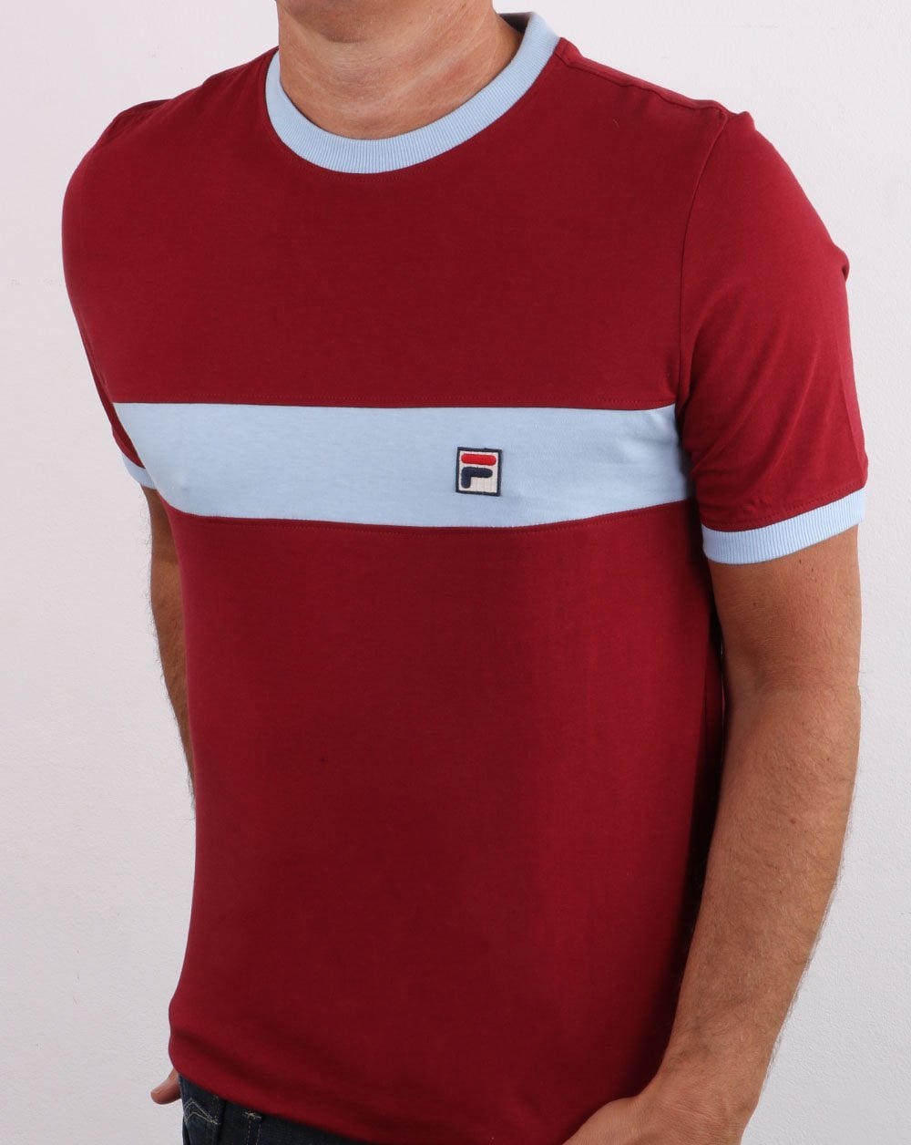 Fila Vintage Joshua T Shirt Claret