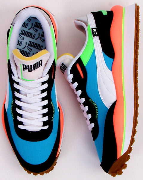 Puma Style Rider Play On Trainer Blue/White/Black