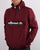 Ellesse Quarter Zip Jacket Burgundy