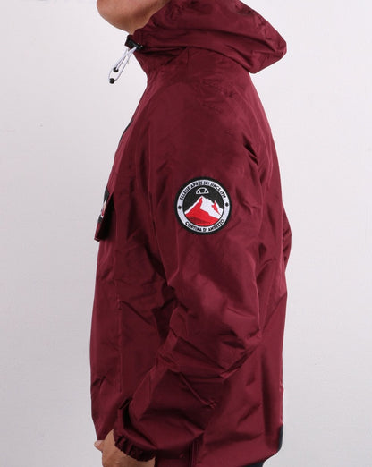 Ellesse Quarter Zip Jacket Burgundy