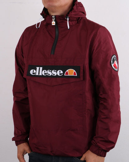 Ellesse Quarter Zip Jacket Burgundy