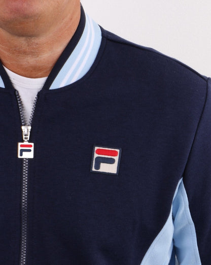 Fila Vintage Settanta Track Top Exclusive Pro Badge in Navy Sky