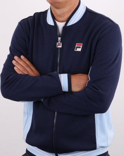 Fila Vintage Settanta Track Top Exclusive Pro Badge in Navy Sky
