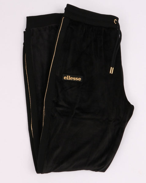 Ellesse Velour Track Pants Black