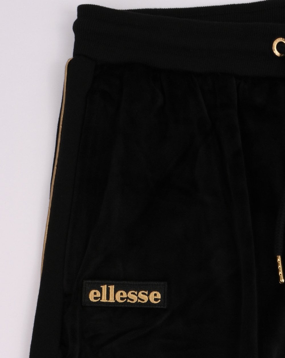 Ellesse Velour Track Pants Black