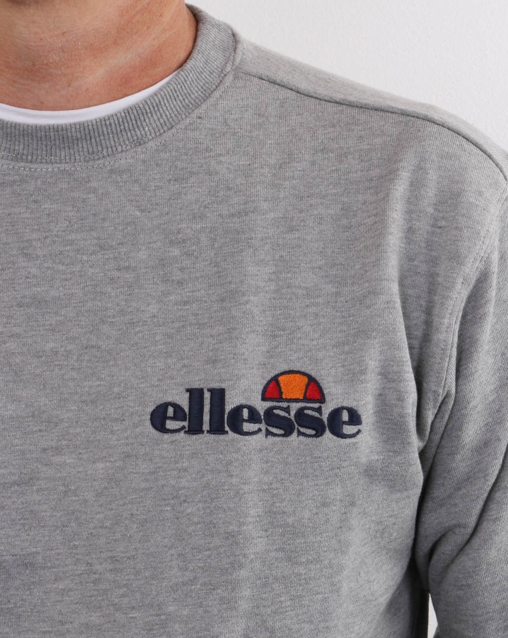 Ellesse Emb Logo Sweatshirt Grey Marl