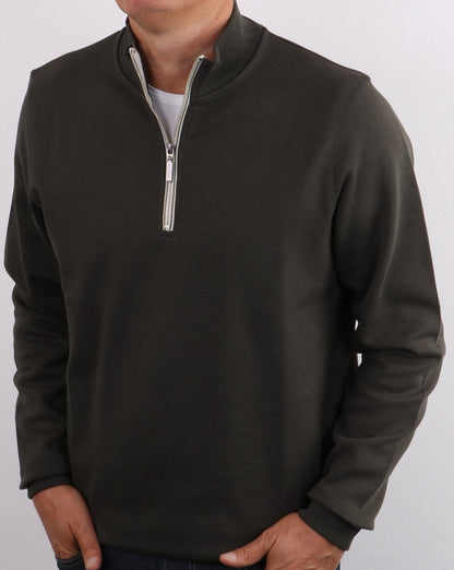 Barbour Lockley Half Zip Sweatshirt Forest