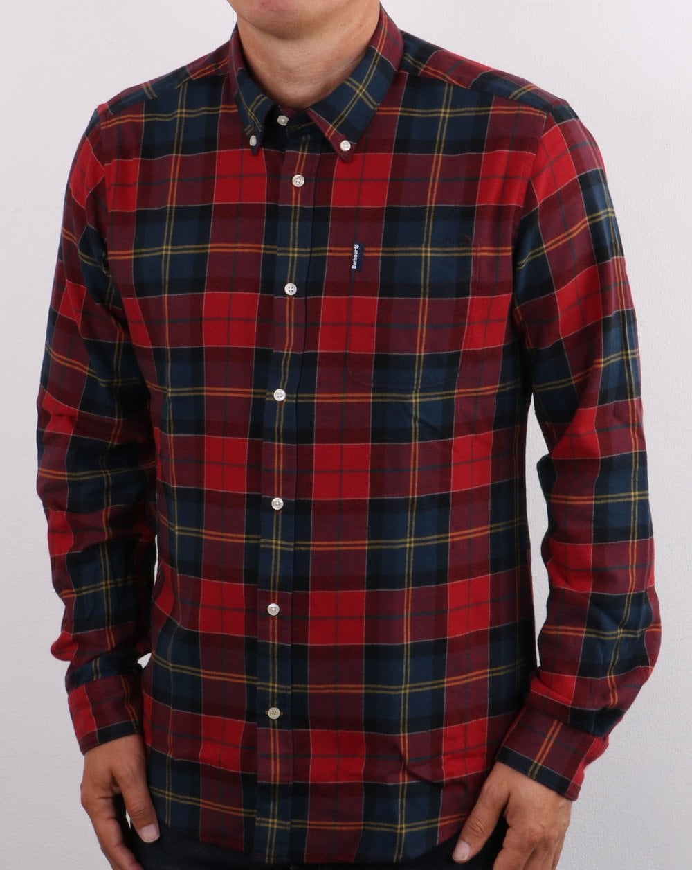 Barbour Tartan Tailored Shirt Crimson